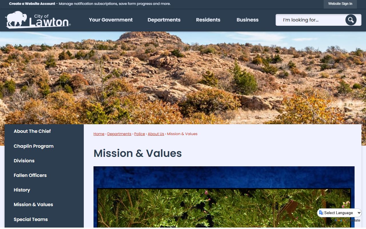 Lawton Police Department criminal records and services