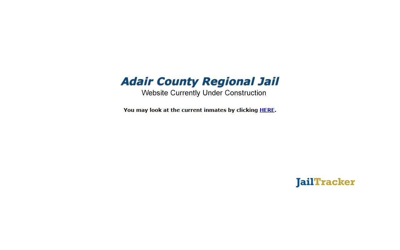 Adair County Regional Jail inmate roster criminal records