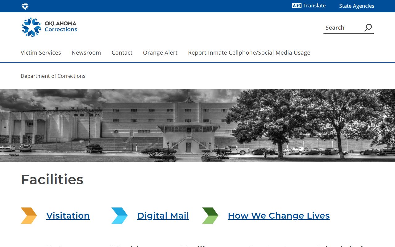 Oklahoma DOC Facilities Information